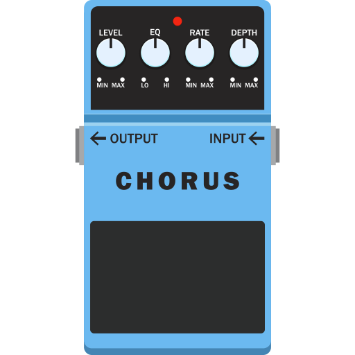 chorus pedal blue