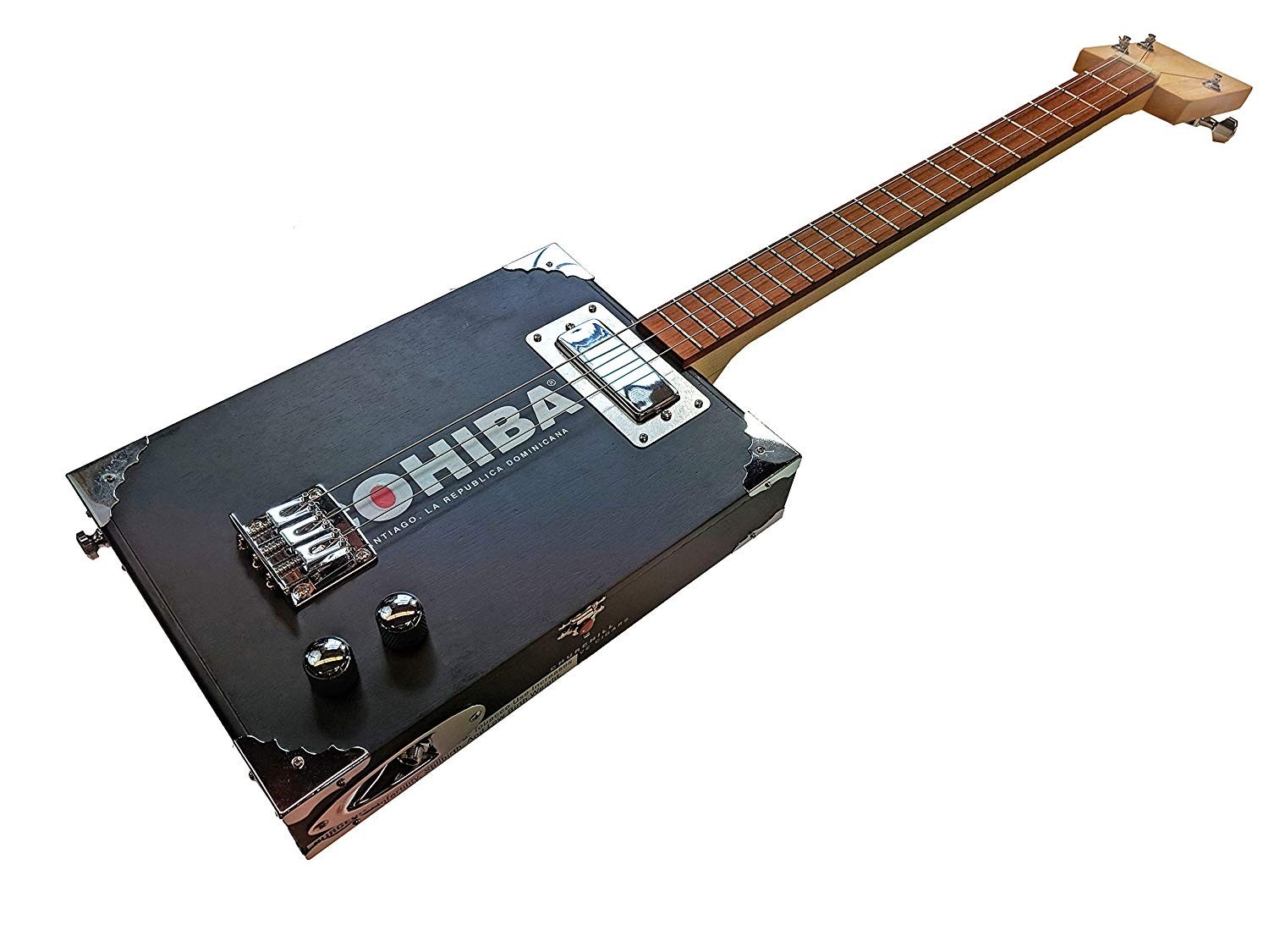 Electric-Acoustic Cigar Box Guitar Kit